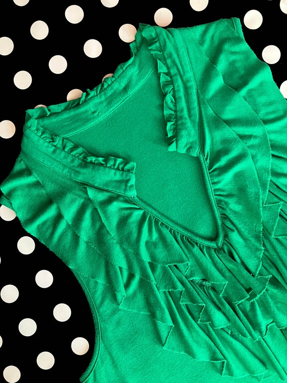Vintage Women’s Viscose Elastane Blend Green Top … - image 7