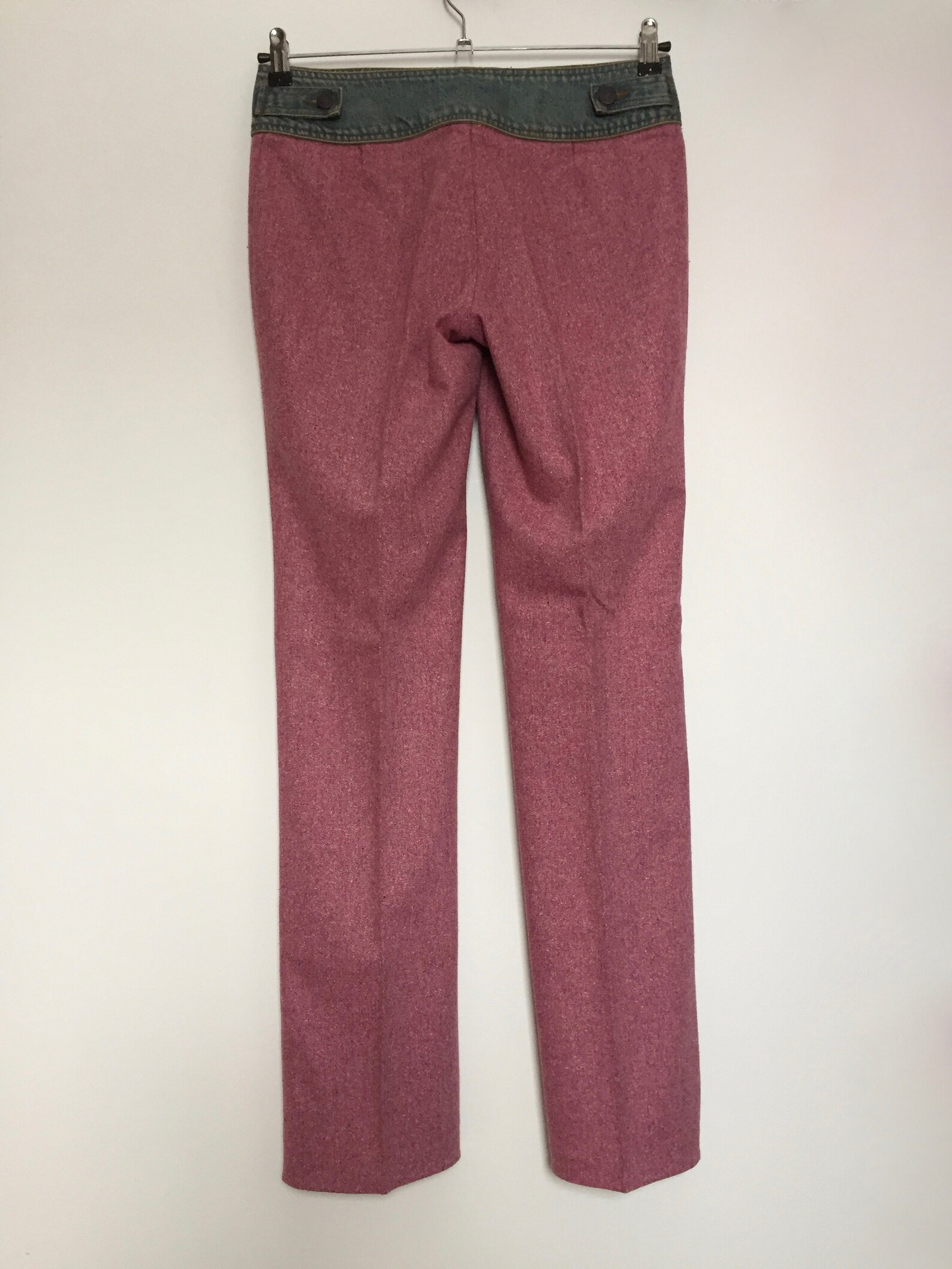 Vintage women's wool silk pink KOOKAI trousers size 40 | Etsy