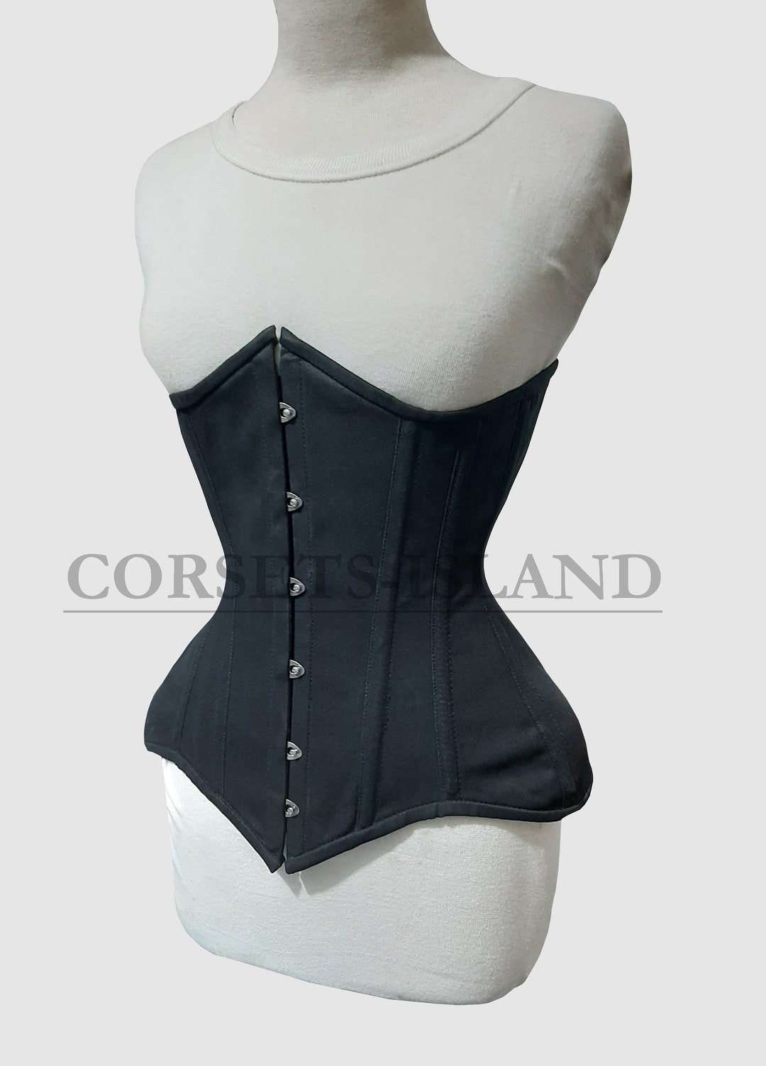 Heavy Duty Steel Boned Underbust Waist Trainer Twill Cotton Women's Costume Corset - Etsy