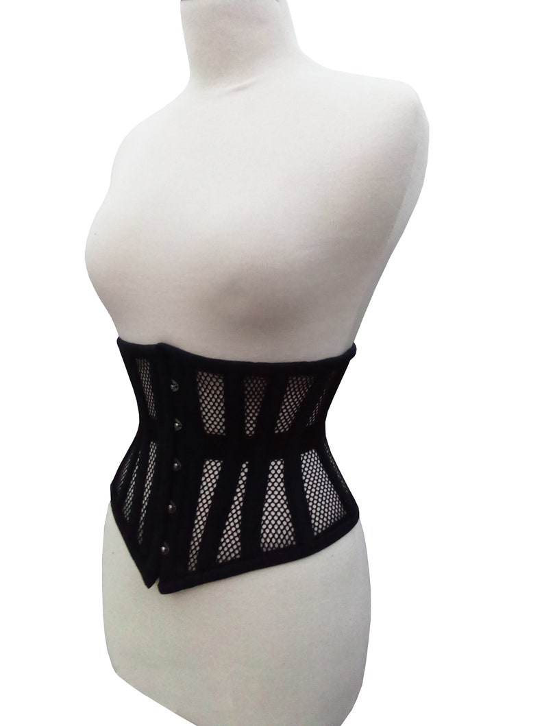 Heavy Duty Women's Waist Training Corset , Steel Boned Corset , Underbust Shaper Weight Loss Corset , Mesh Corset 