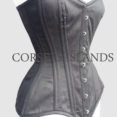 Steel Boned Heavy Duty Underbust Corset Genuine Leather Waist - Etsy