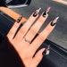 Fast Shippping| Sailor Moon Black Nails | Press On Nails | Gel Manicure | Luxury Press On Nails | Bling Press Ons | Coffin Fake Nails 