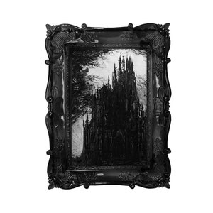 Dracula's castle - Oil painting. Art print and poster. Artwork Gothic home decor gift.