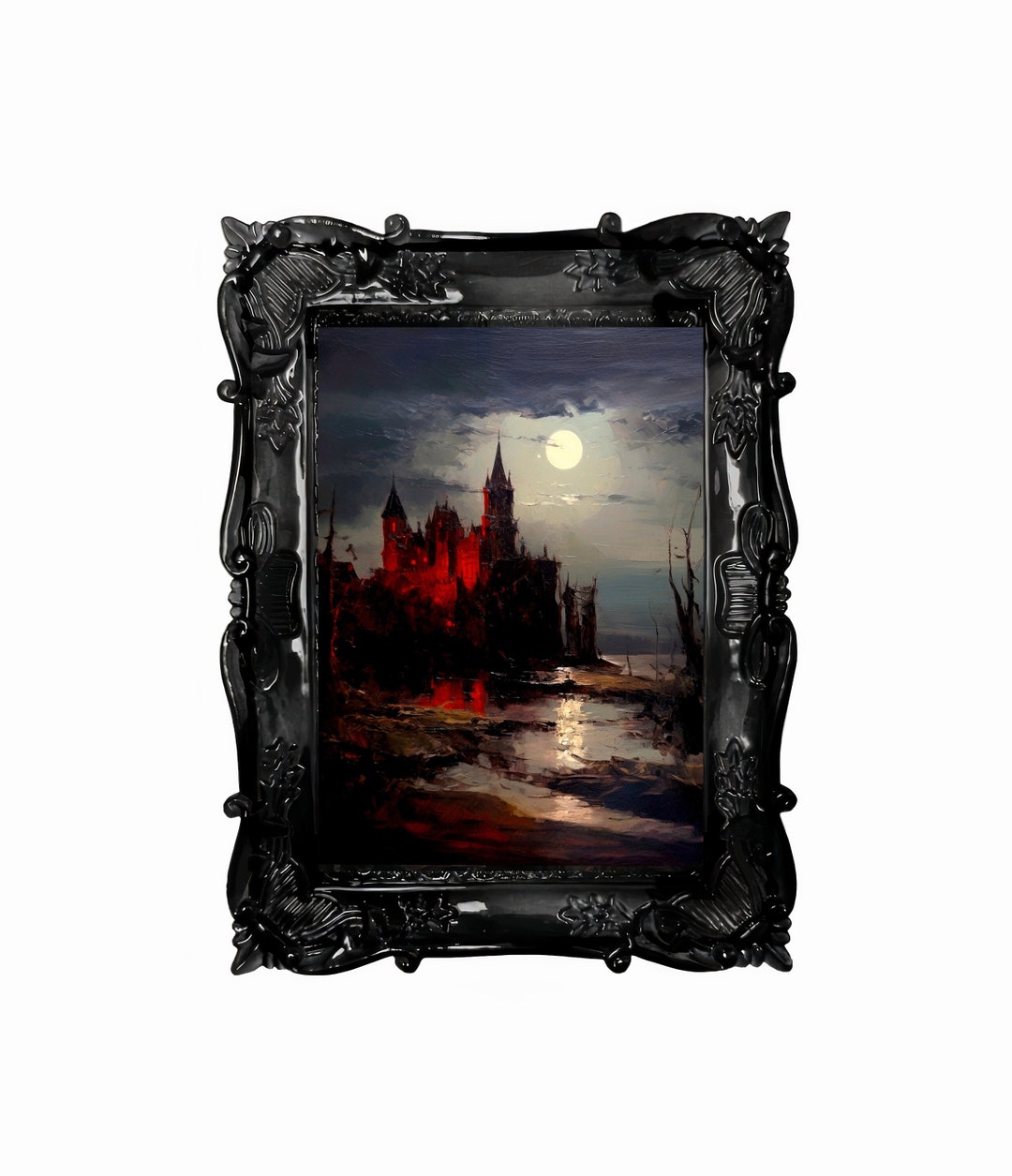 Castlevania Blood. the Dark Castle. Painting. Art Print. Original ...