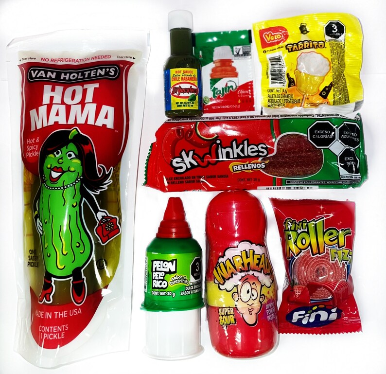 Chamoy Pickle Kit With Tajin Van Holtens Pickle Kitsame Day Etsy UK