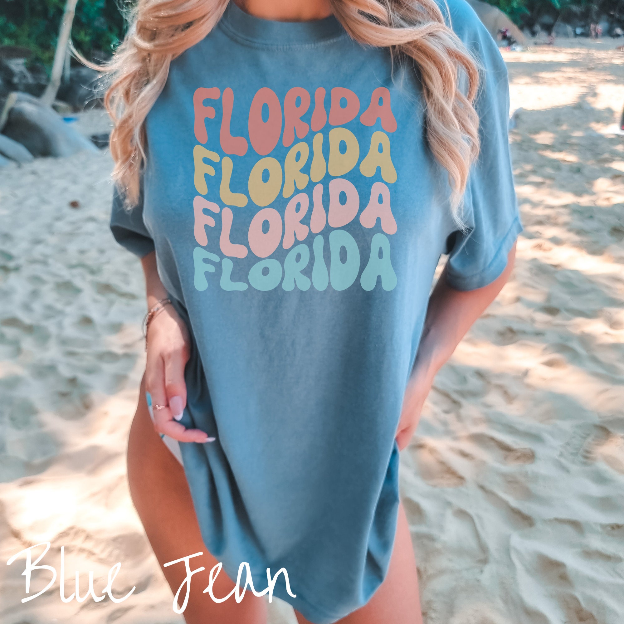 Florida Shirt Coconut Girl Preppy Clothes Trendy Shirts Aesthetic Shirt  Beachy Tee VSCO Girl Oversized Tshirt College Tee Vacation Tee 