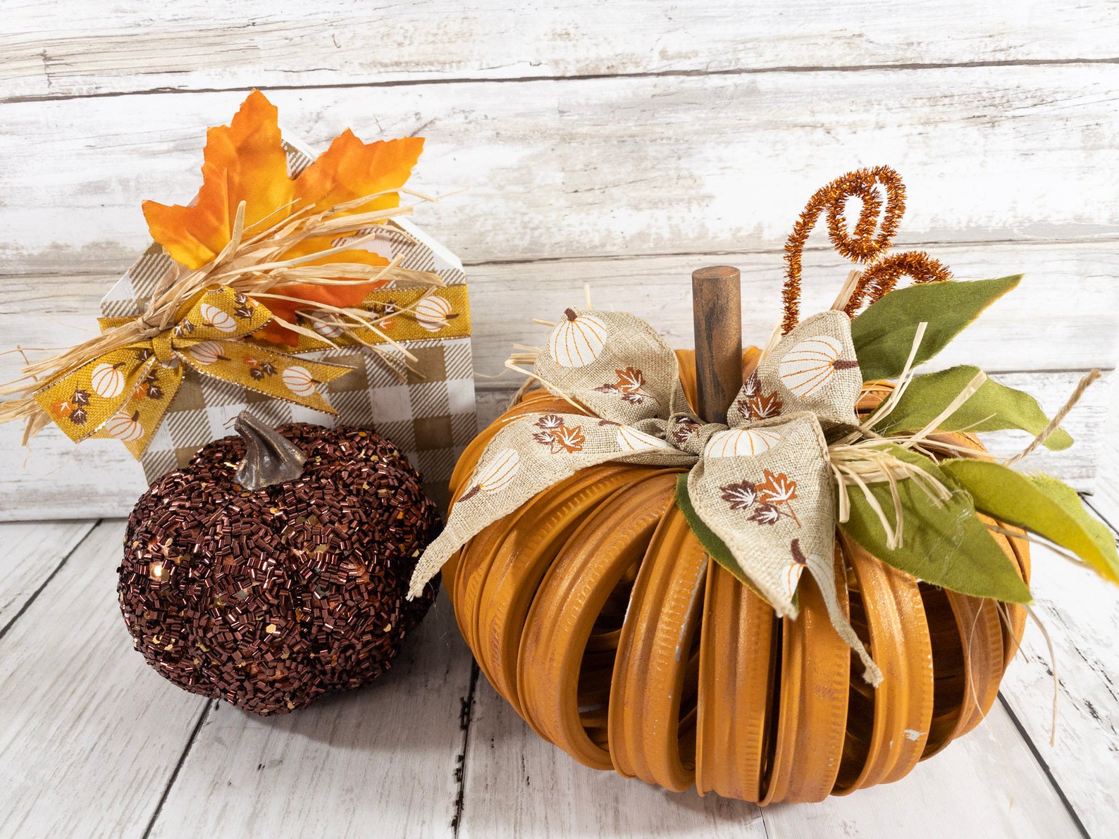 Mason Jar Lid Pumpkins / Canning Jar Lid Pumpkin / Pumpkin Etsy