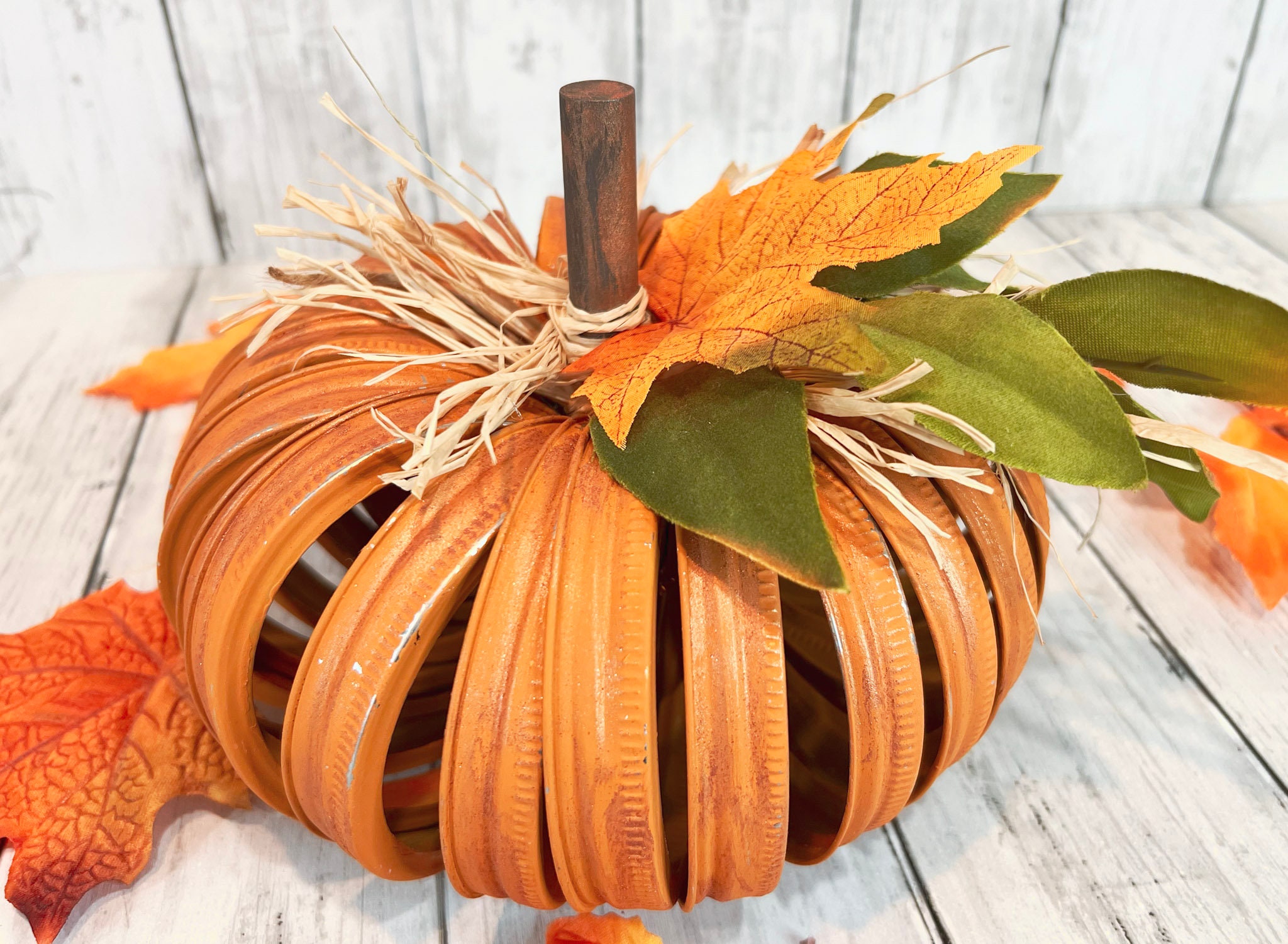 Mason Jar Lid Pumpkins Canning Jar Lid Pumpkin Orange Etsy