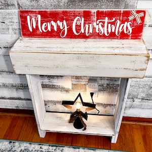 Christmas Signs | Farmhouse Signs | Rustic Wall Decor | Merry Christmas Sign