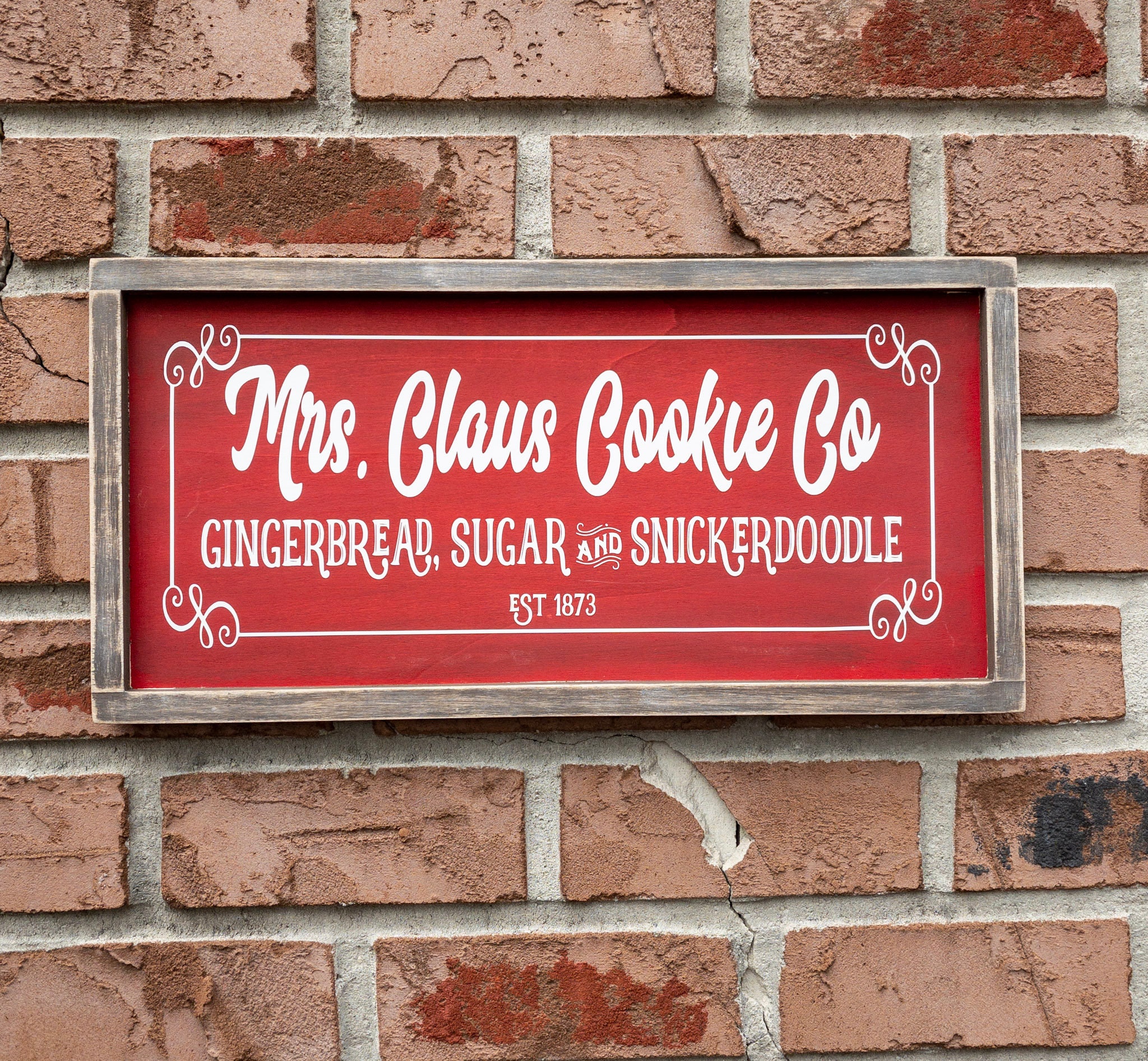 Letrero De Metal Con Texto En Inglés "Mrs Claus' Gingerbread Bakery, Decoración De Pared, Letrero De Chocolate Caliente De Pan De Jengibre, Decoración De Póster Navideño, Letrero De Fiesta De Navidad