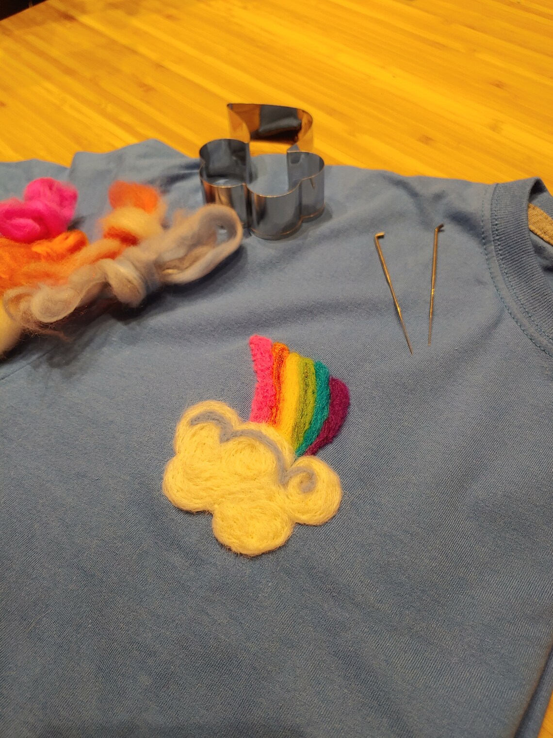 Needle Felting Clothing Patch Kit with FREE zoom live tutorial Etsy
