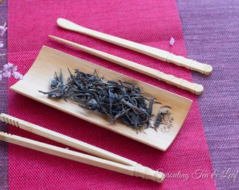 4 PCs Chinese GongFu Tea Ceremony Accessories - Bamboo Utensial Tools Set (4 Styles)