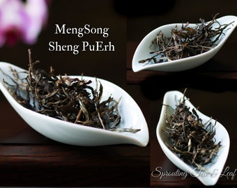 Assorted Loose Leaf Sheng PuErh Tea from YiWu, LaoManE, MengKu, and MengSong
