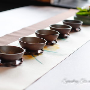 30mL Small Size Handmade NiXing Clay Tea Cups Gongfu Tea-ware (8 Styles) - Summer Shallow Styles