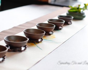 30mL Small Size Handmade NiXing Clay Tea Cups Gongfu Tea-ware (8 Styles) - Summer Shallow Styles