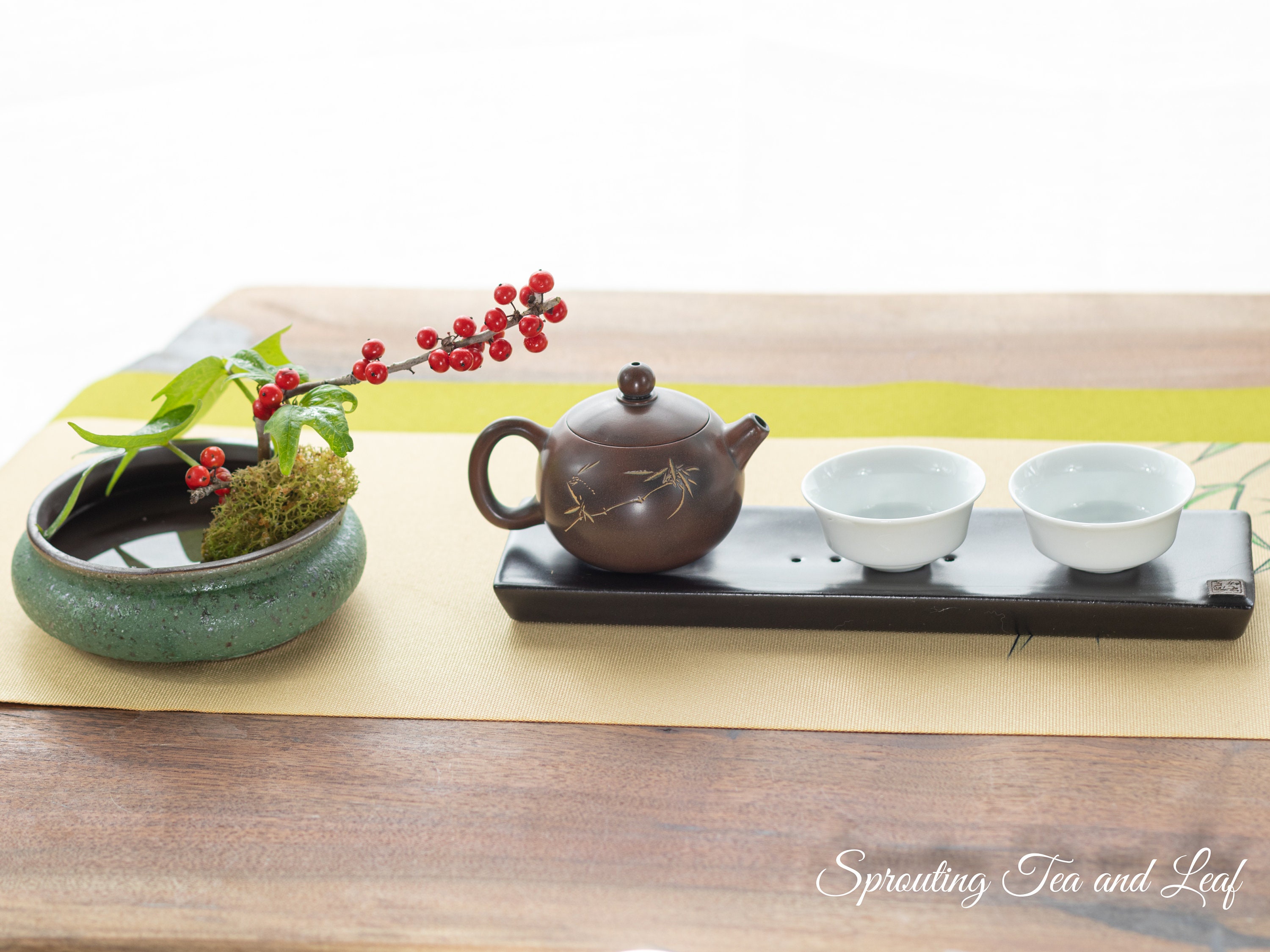 Desert and Sky Glazed Ceramic Gaiwan and Cups