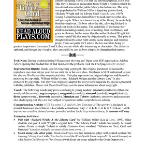 The Library Card Black History Reader's Theater - Etsy