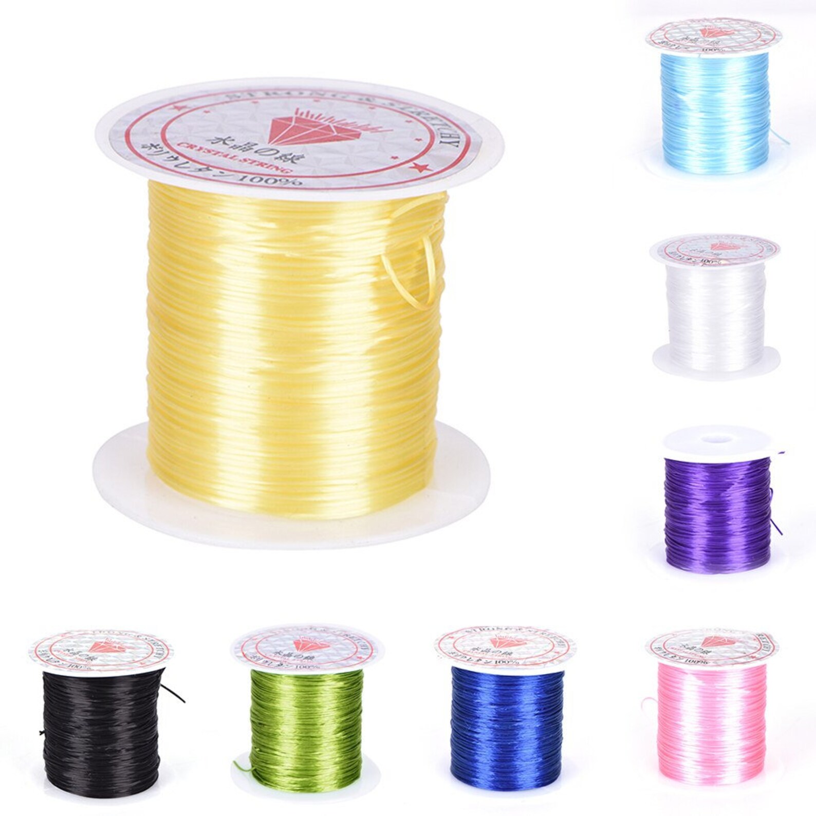 0.8mm Plastic Crystal Tec Korea DIY Beading Stretch Cords Etsy