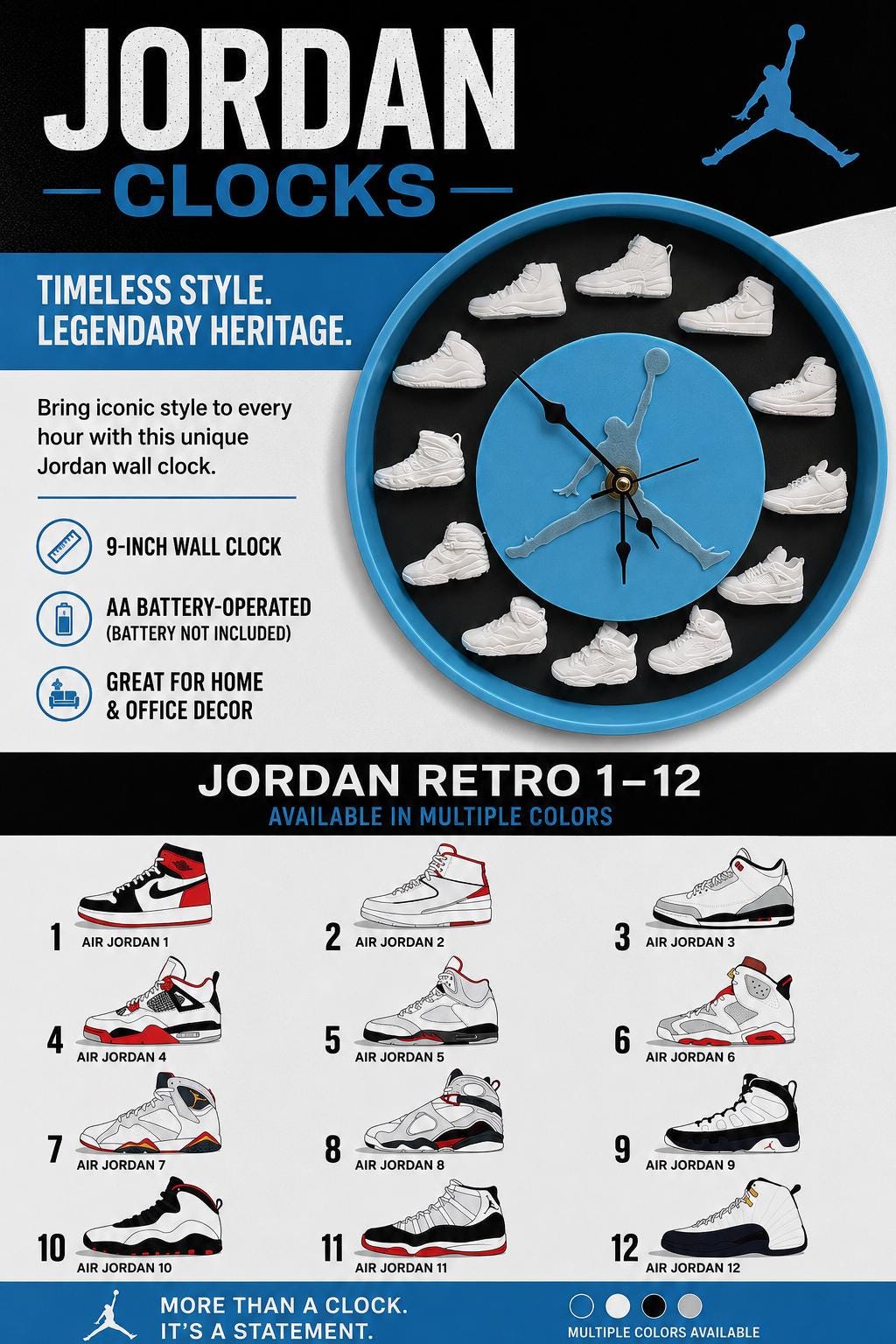 Nike Wall Clocks - Etsy