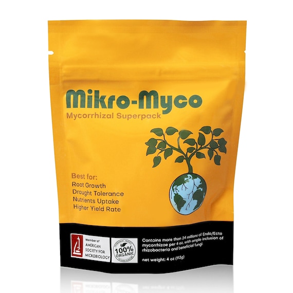 Mikro-Myco, Highly Concentrated Mycorrhizal Fungi –11 Endo/Ecto Mycorrhizae, Water Soluble Powder for Exponential Root Growth