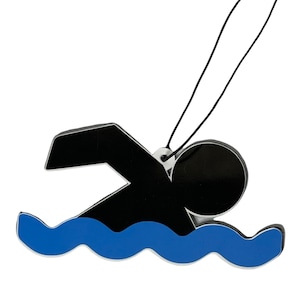 Swimming icon car freshener