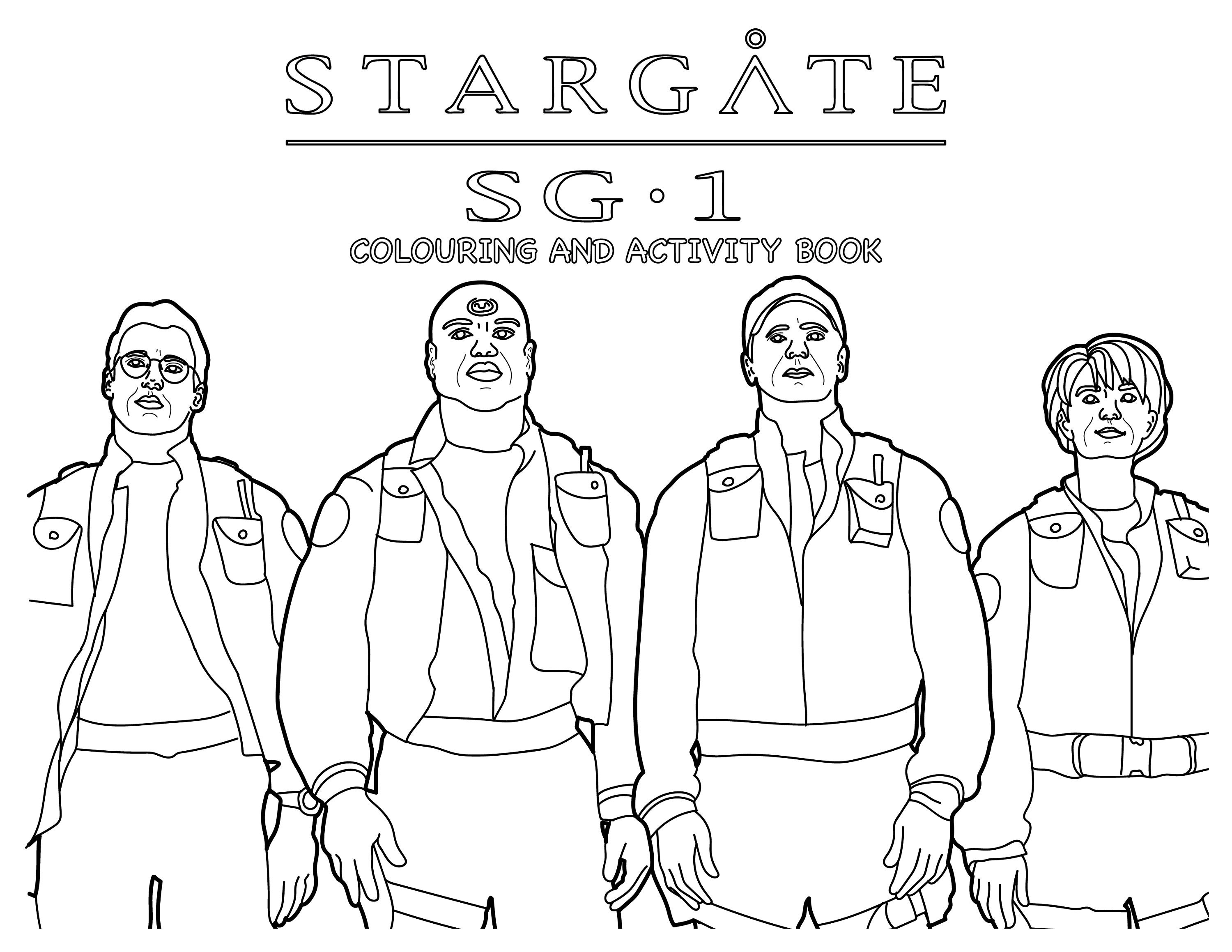 Stargate SG1 Digital Colouring Activity and Puzzle Book 40 | Etsy