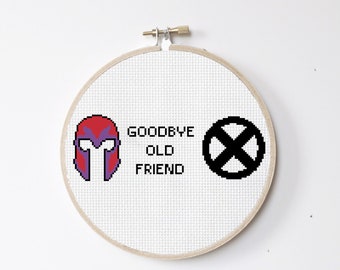 Charles and Erik, Goodbye Old Friend, Cross Stitch Pattern Digital Purchase Online