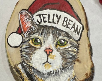 Custom Hand Painted Cat Ornaments - Pets, Animals, Fandoms, and Other