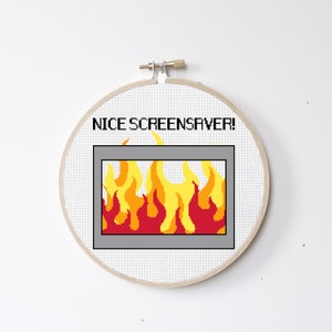 Nice Screensaver - Cross Stitch Pattern - Digital Purchase Online