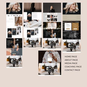 Showit-websitesjabloon voor coaches en ondernemers | Ontwerp van redactionele website afbeelding 2