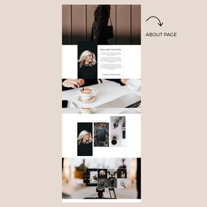 Showit-websitesjabloon voor coaches en ondernemers | Ontwerp van redactionele website afbeelding 4
