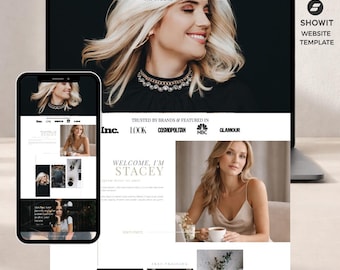 Showit Website Template for Coaches & Entrepreneurs | Editorial Website Design