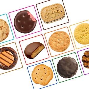 Girl Scout Cookie Memory Game - Little Brownie