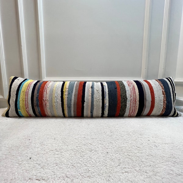 Long Lumbar Pillow for King Bed Etsy