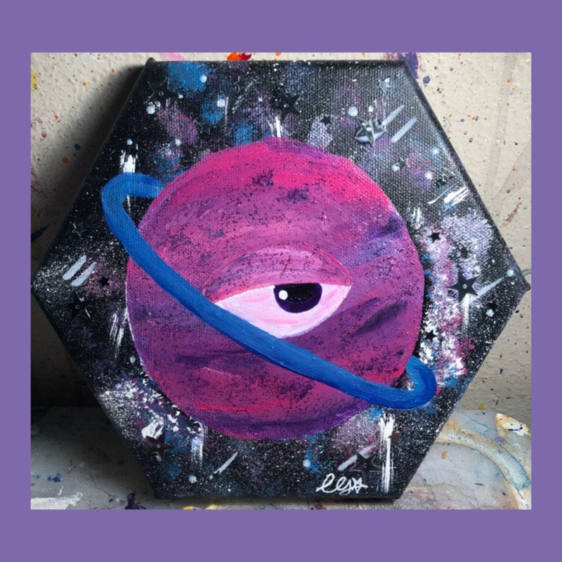 Trippy painting Etsy