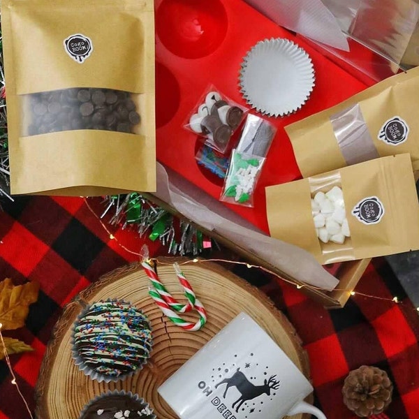 DIY Hot Chocolate Cocoa Bomb Kits Gift
