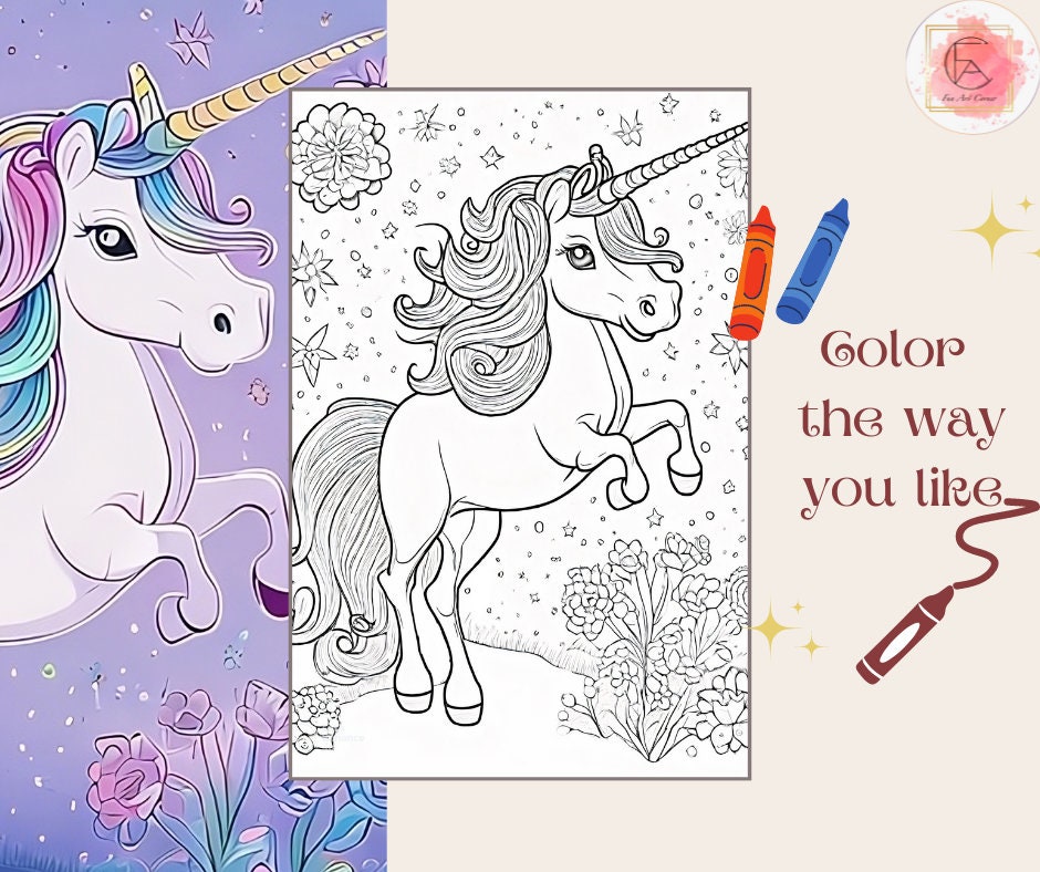 20 Coloring Pages of Mystical Creatures Magical Creatures Coloring Book ...