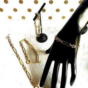 18K Gold Plated Brass Chain Link Bracelet