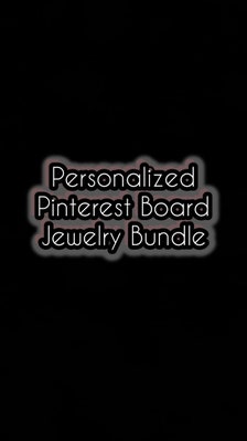Personalized Pinterest Board Mystery Jewelry Bundle