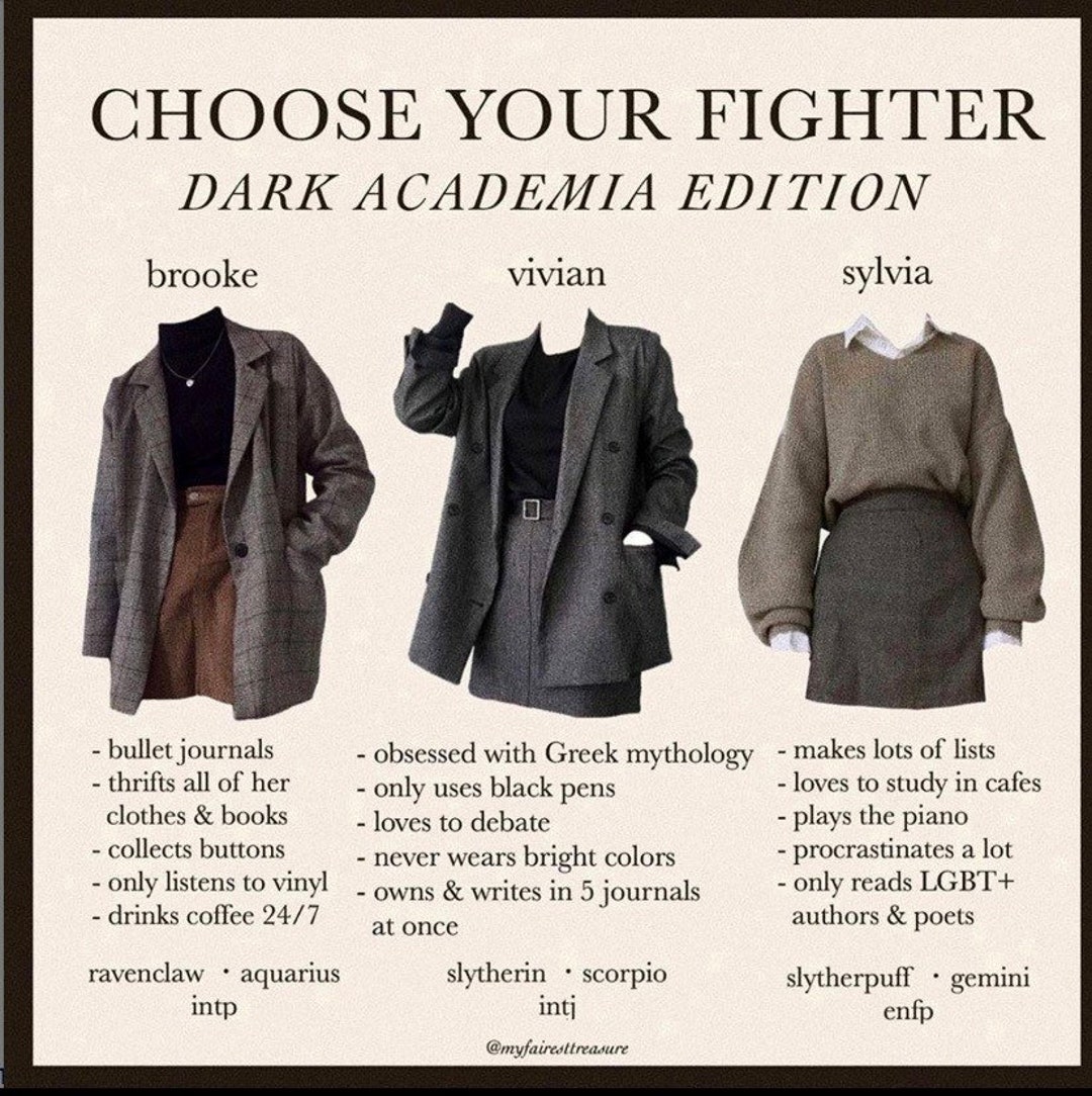 dark academia outfit  Retro outfits, Dark academia outfit, Aesthetic  clothes