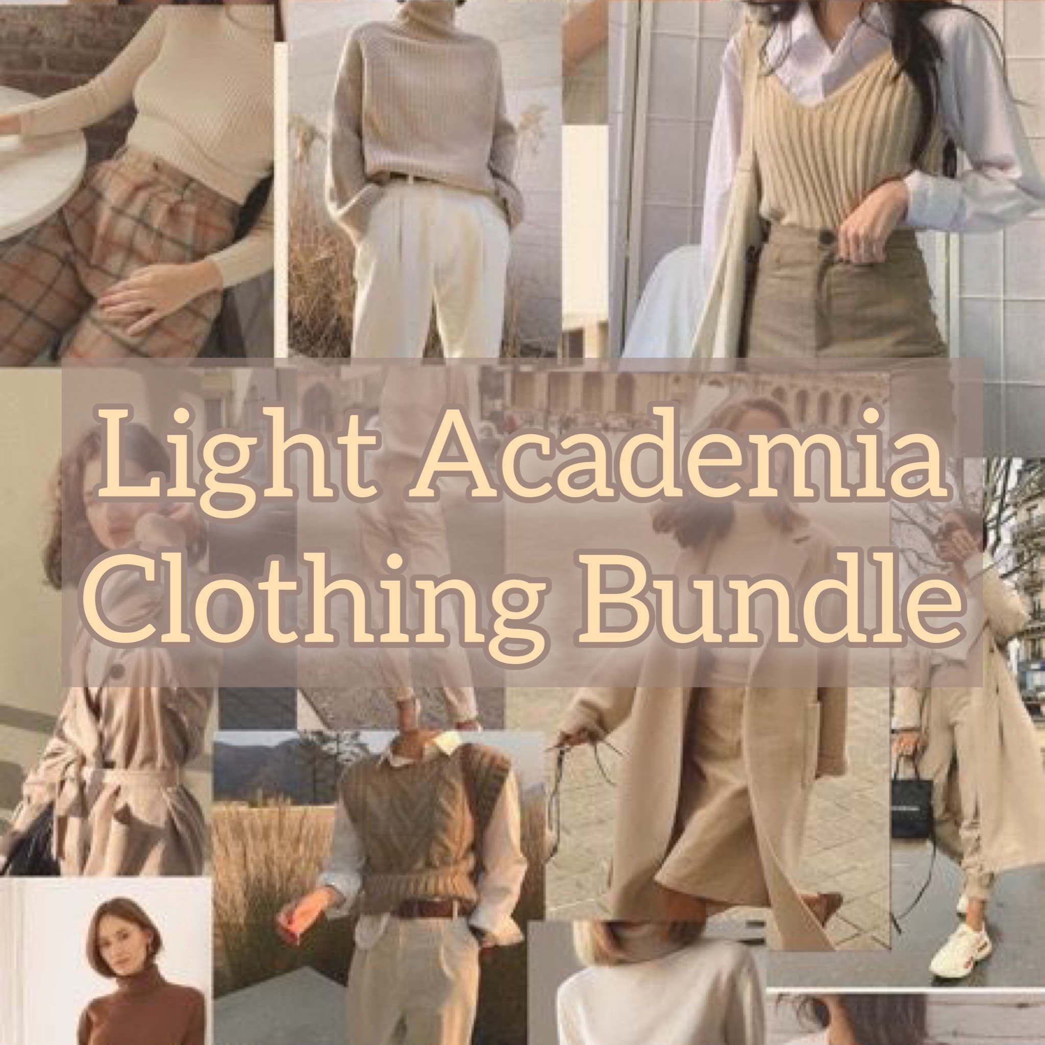 Light Academia Clothing Bundle | Etsy