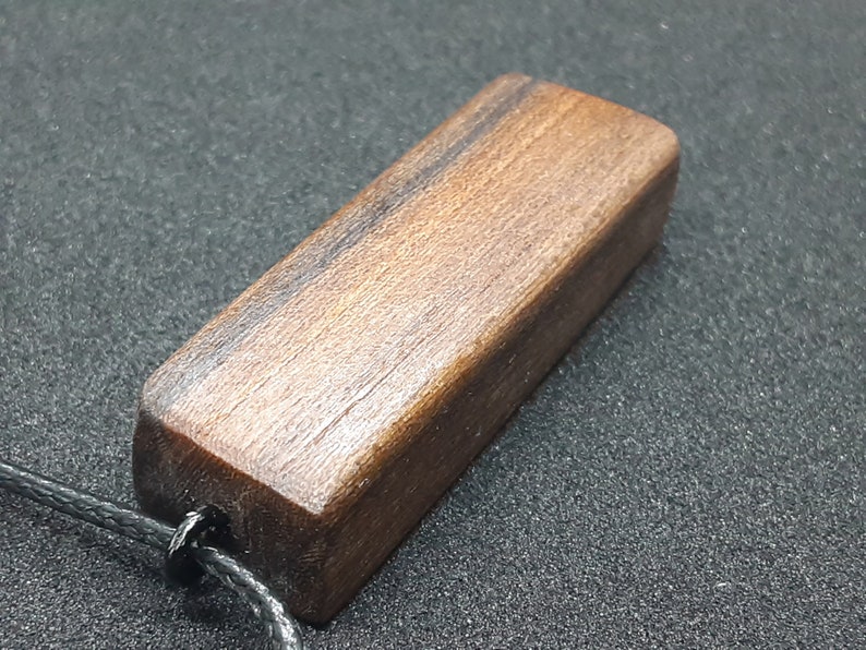 Sinker Mesquite Wood Necklace Pure Wood Pendant Necklace