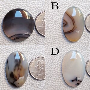 Montana Agate Cabochon: Oval Gemstone for Jewelry Making