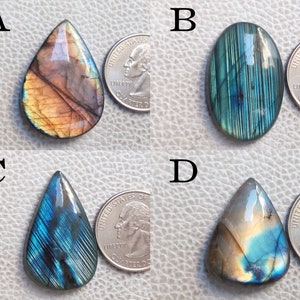 Flashy Labradorite Cabochon, Hand Polished Gemstone Jewelry Stone