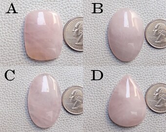 Rose Quartz Cabochon for Jewelry Making, Wire Wrapping