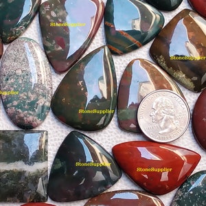 Bloodstone Wholesale Bloodstone Cabochon Mix Bloodstone Gemstone 500 Carat BloodStone Jewelry Making Bloodstone Gemstone By StoneSupplier