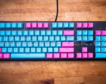 Build Your Own!  * Dual-Tone * Color 104 PBT Backlit Custom Keycap Set fits Mechanical Keyboards  ||  16 Color options  ||  KEYCAPS ONLY