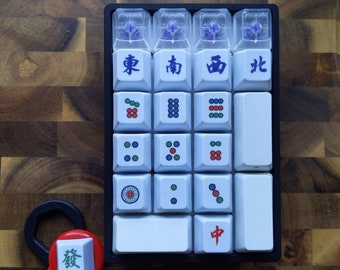 Numpad PBT keycap set  ||  Mahjong  ||  Chinese Characters Numberpad or Numerical sets with directional keycaps  ||  Dye Sublimation Imaging