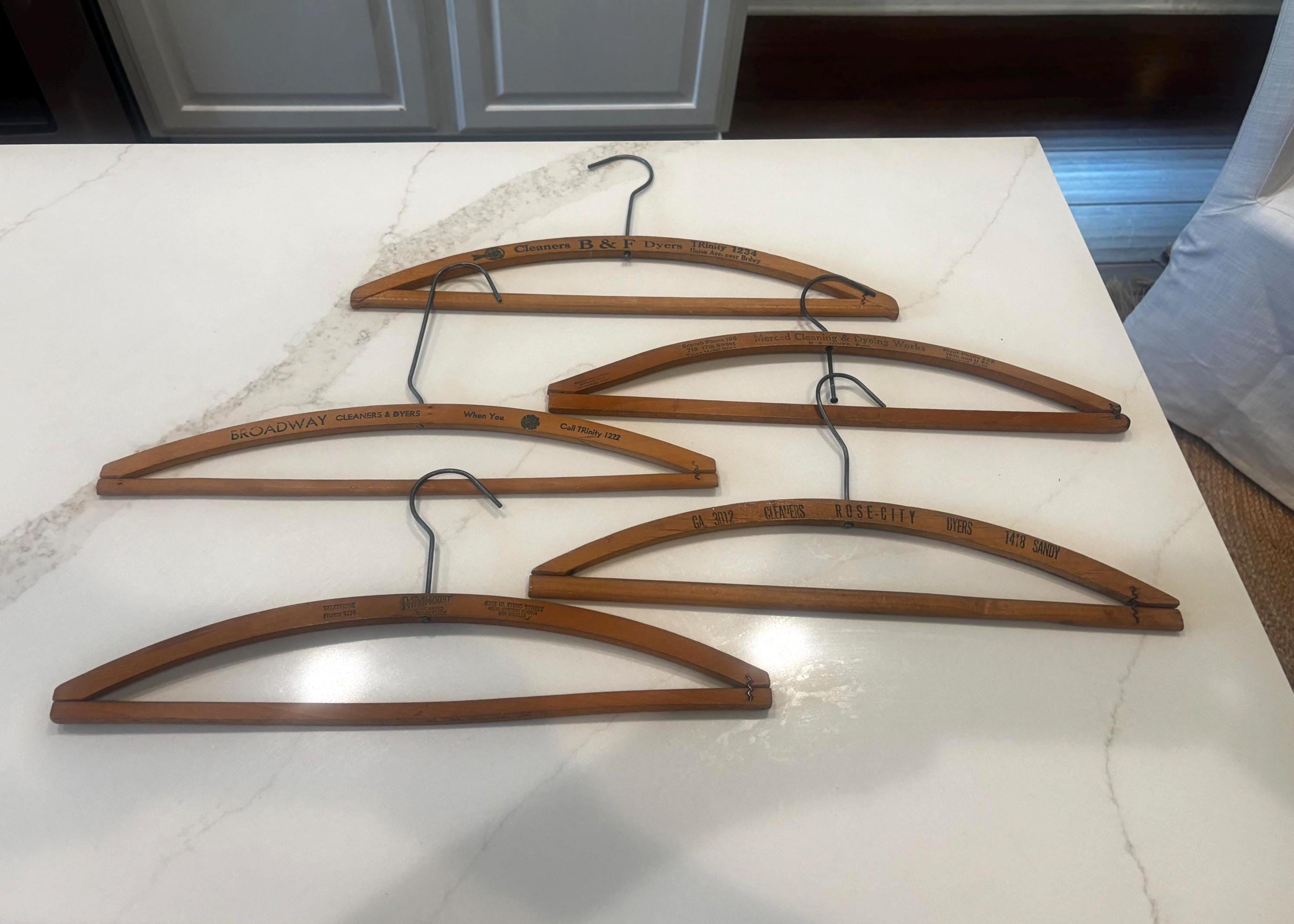 Vintage Wood Hangers - Etsy