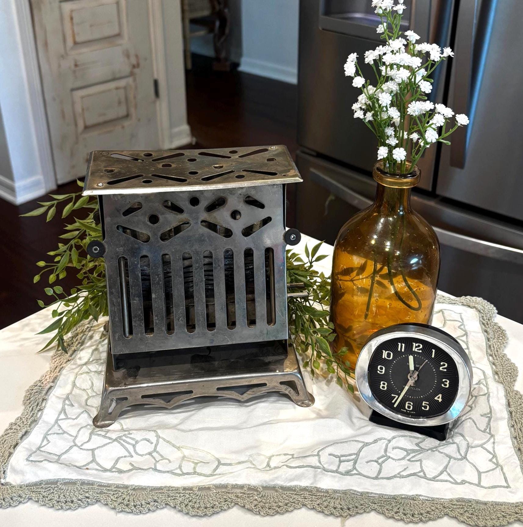 Antique Flip Side Toaster - Etsy